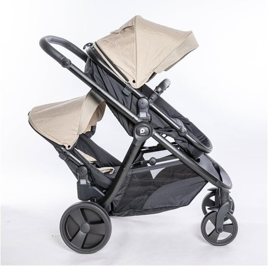 Baby Birds Leila 1+1 Baby and Child Twin Pushchair Tandem Double Stroller Pram