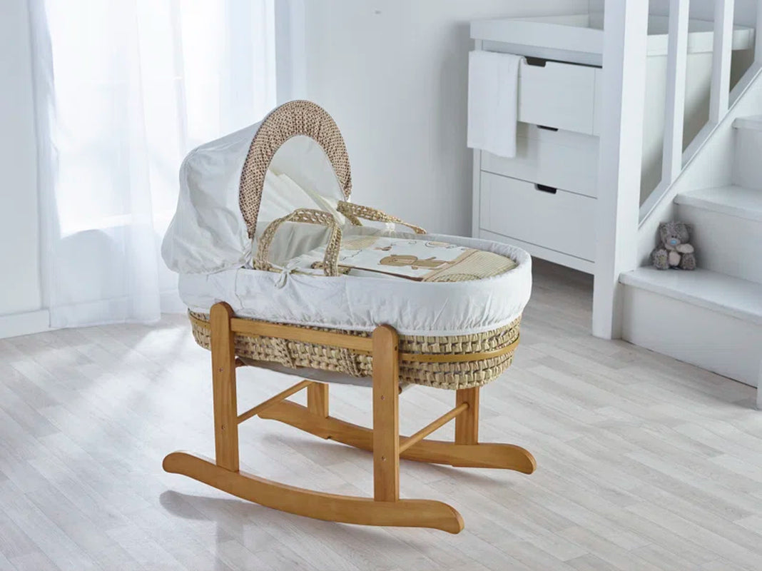 Moses Basket with Bedding and Stand