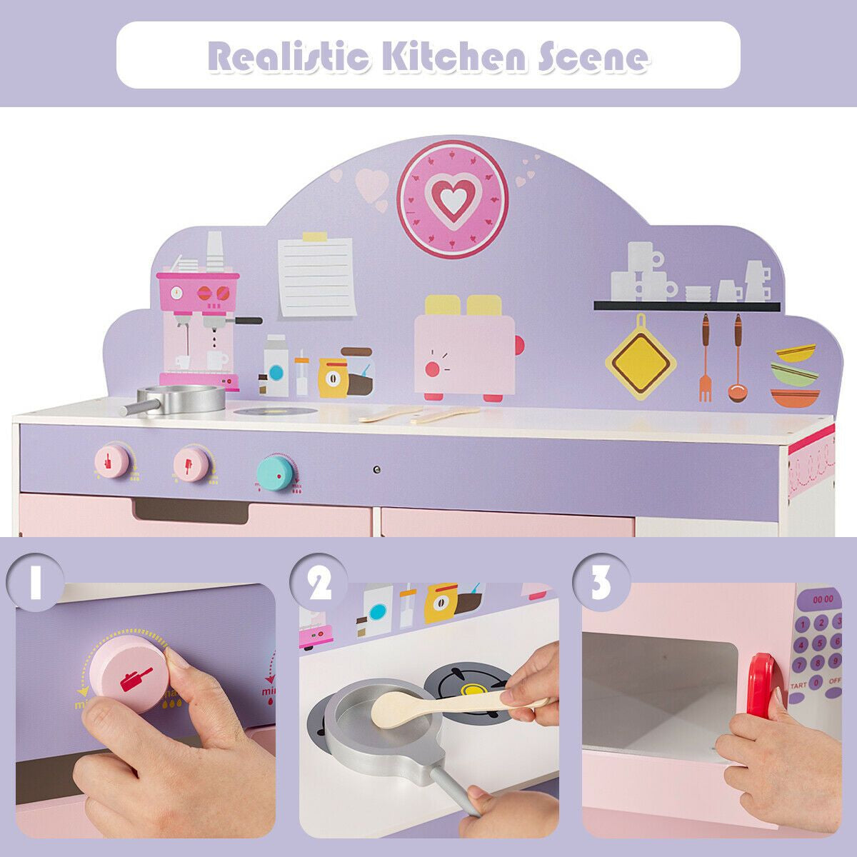 2 in 1 Kitchen / Cafe Playset